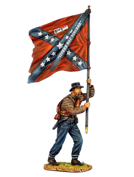 ACW090 Confederate Standard Bearer - 5th Texas Infantry